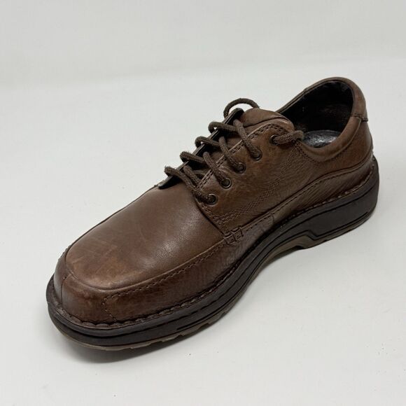 Rockport Blackville Derby Shoes Mens 10 W Wide Brown Tumbled Leather Casual main image 7